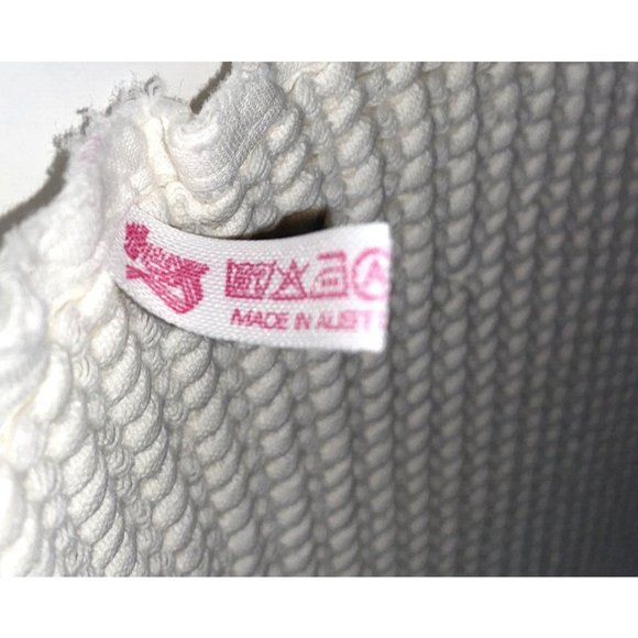 Vintage Austrian Cotton Hand Towel White Waffle Weave Kitchen Bath  High Quality - Picture 5 of 5